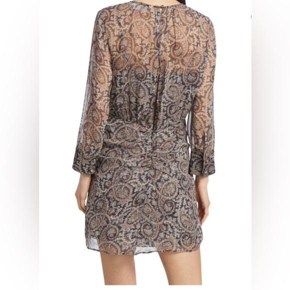 Veronica Beard Dresses & Skirts - NEW Veronica Beard Palmora Silk Marine Blue Multi Paisley Print Mini Dress Sz 0